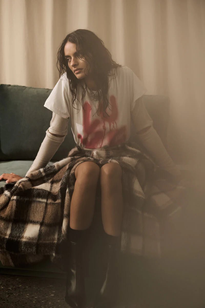 Rabens Saloner | Ambla Luxe T-Shirt | Chalk | Palm Boutique