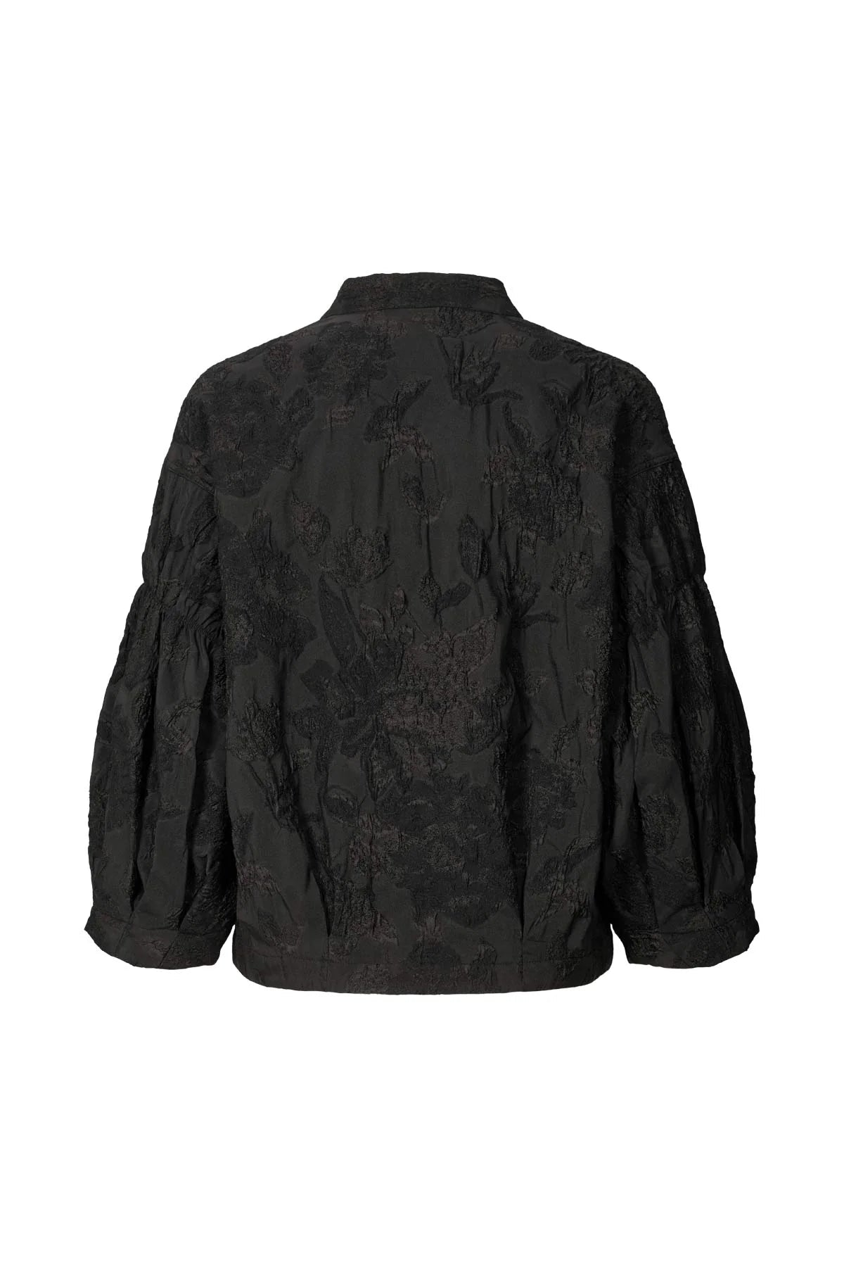 Rabens Saloner | Candie Jacquard Shirt Jacket | Pirate Black | Palm Boutique