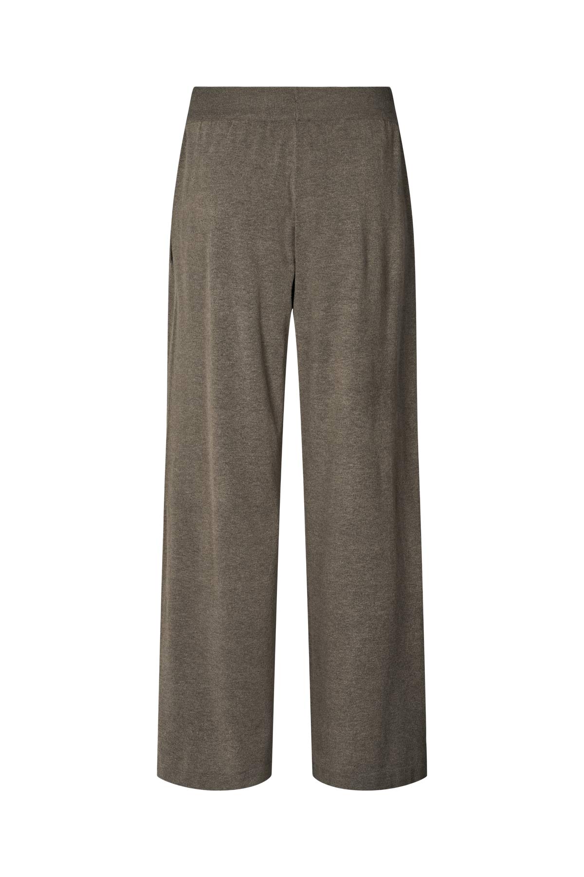 Rabens Saloner | Filine Knit Lounge Wide Pants | Mole Melange | Palm Boutique