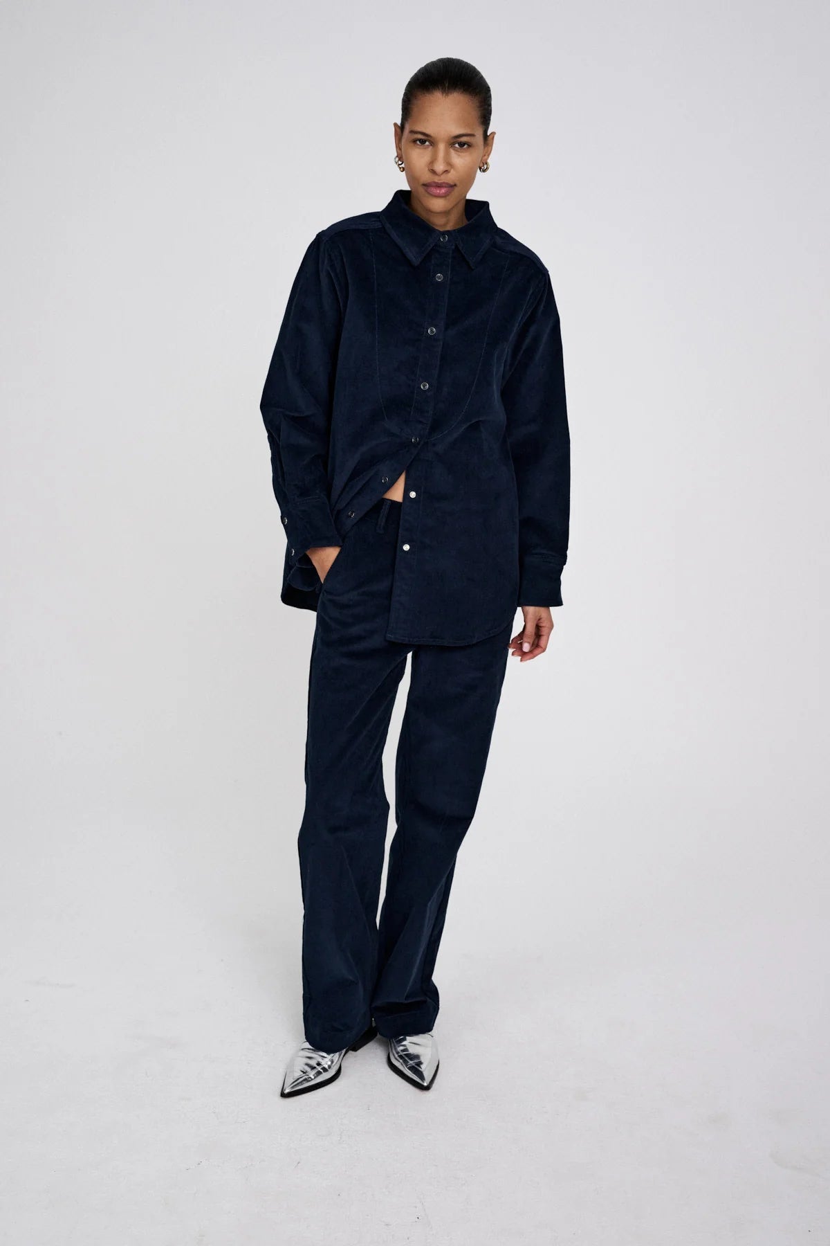 Rabens Saloner | Paia Shirt | Navy | Palm Boutique