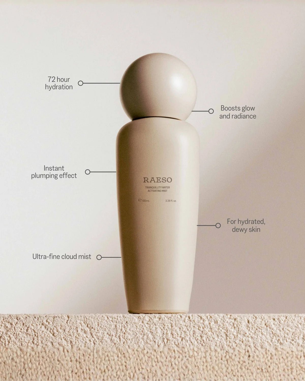 RAESO | Tranquillity Water Activating Mist | 100ml | Palm Boutique