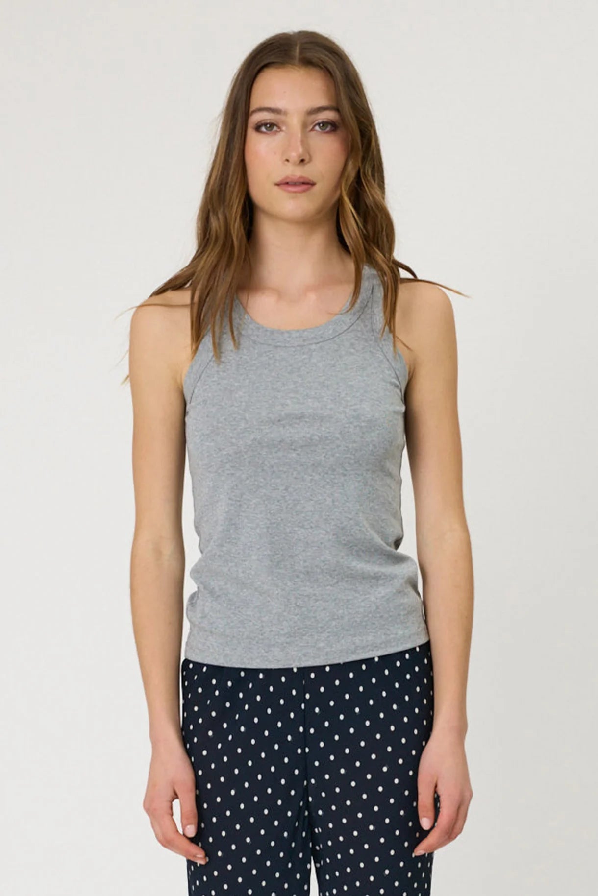Remain | Drew Tank | Grey Marle | Palm Boutique
