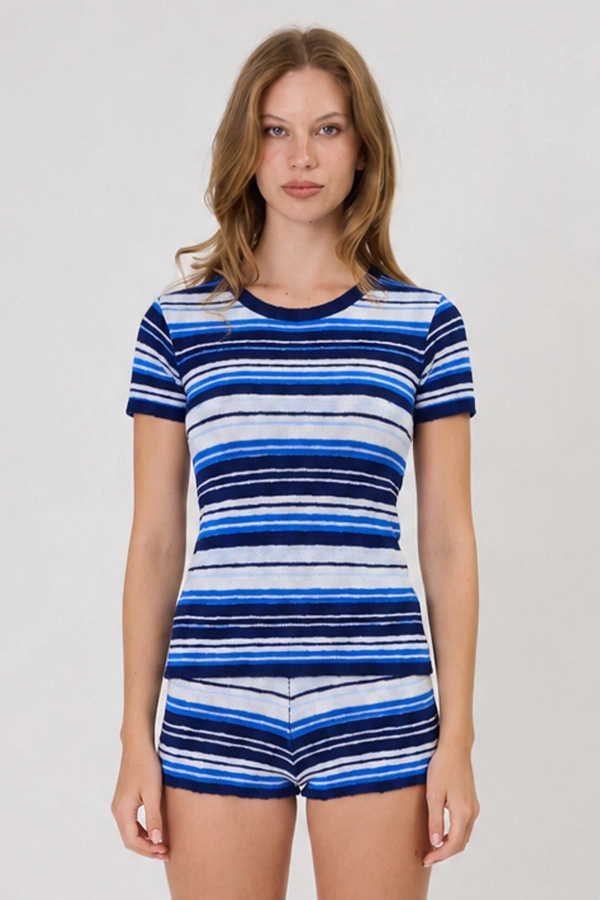 Remain | Ivy Tee | Cobalt Stripe | Palm Boutique