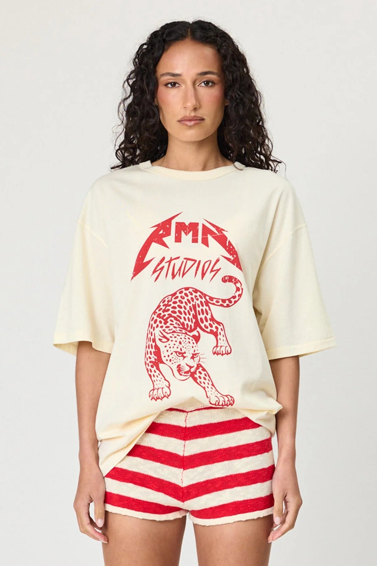 Remain | Leopard Tee | Ivory | Palm Boutique
