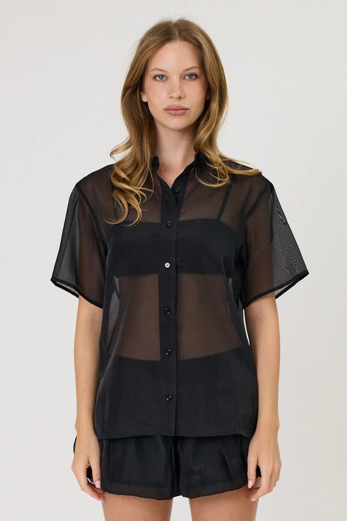 Remain | Monica Shirt | Black | Palm Boutique