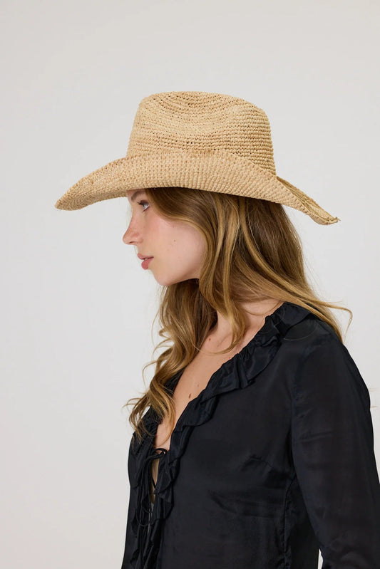 Remain | Sara Hat | Natural With Shells | Palm Boutique
