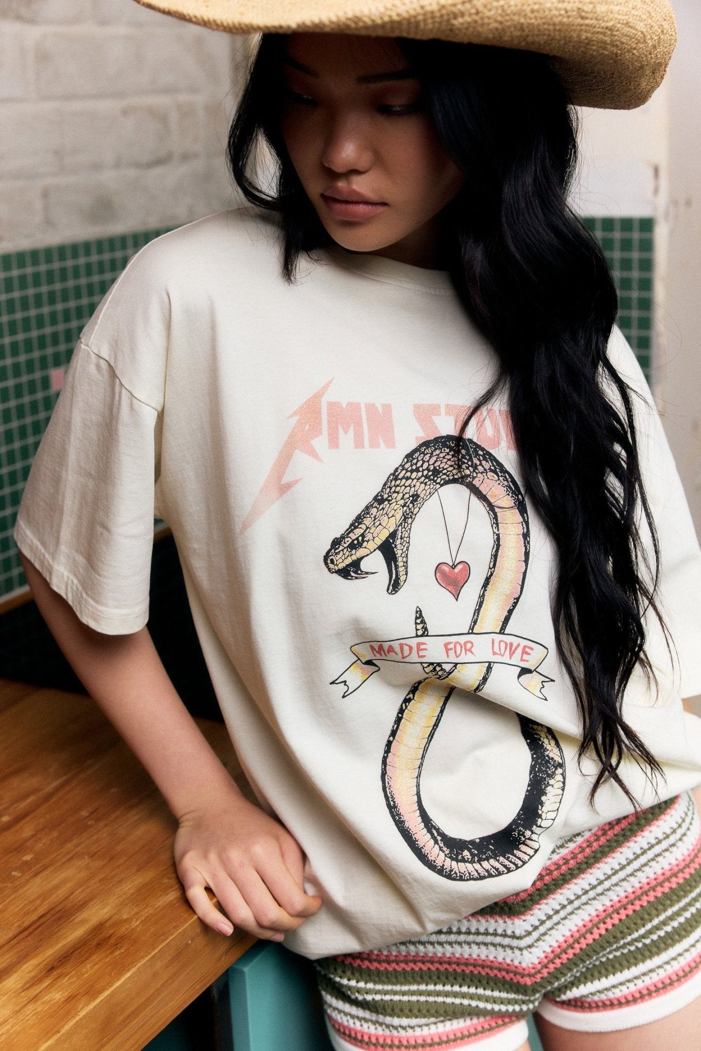 Remain | Viper Tee | Cloud | Palm Boutique