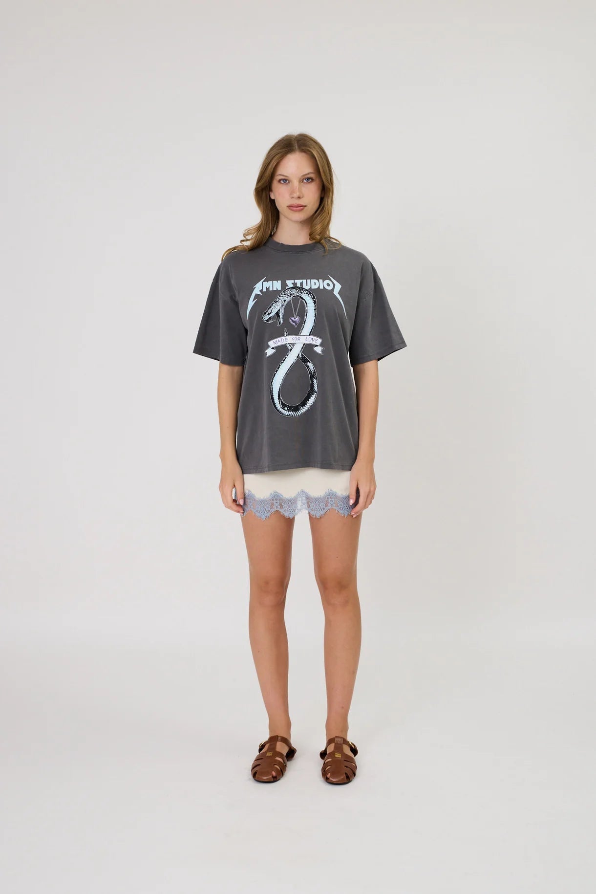 Remain | Viper Tee | Washed Black | Palm Boutique