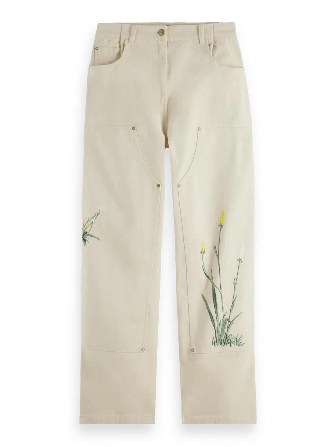 Scotch and Soda | Raine High Rise Wide Leg | Soft Ice | Palm Boutique