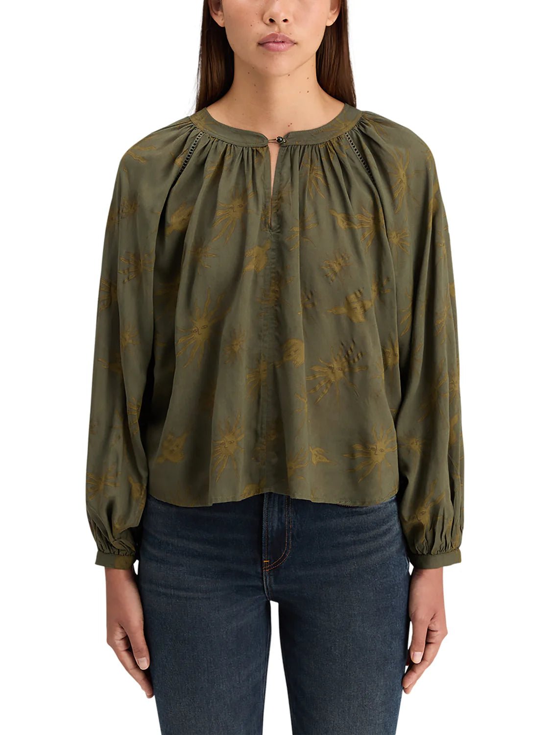 Scotch & Soda | Printed Modal top | Mystic Sky Olive | Palm Boutique