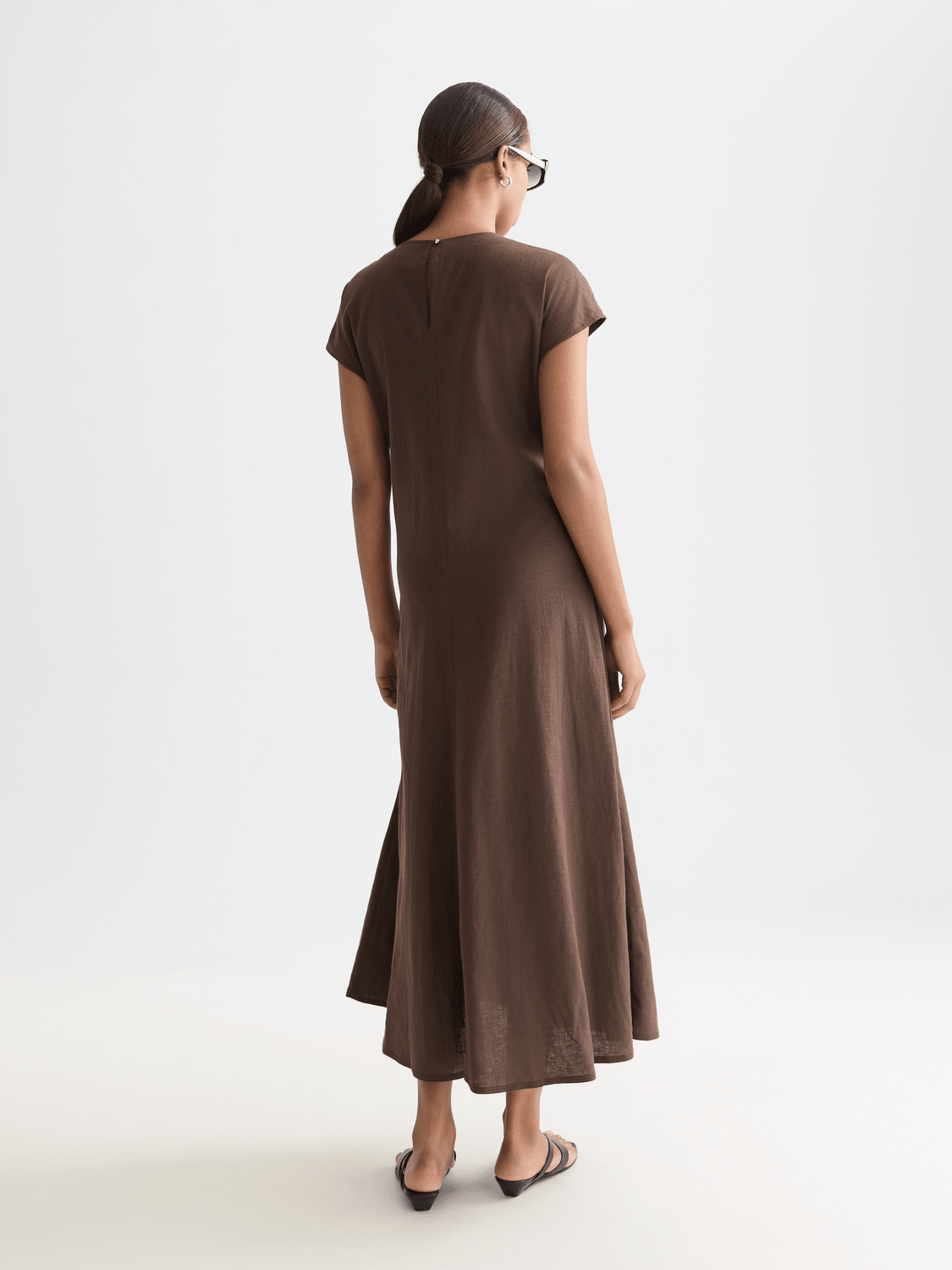 Scotch & Soda | Relaxed Linen Blend Ankle Tie Dress | Hot Fudge | Palm Boutique