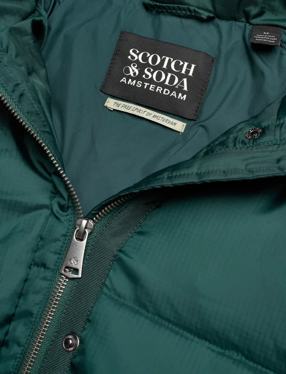 Scotch & Soda | Short Ripstop Puffer | Cypress Green | Palm Boutique