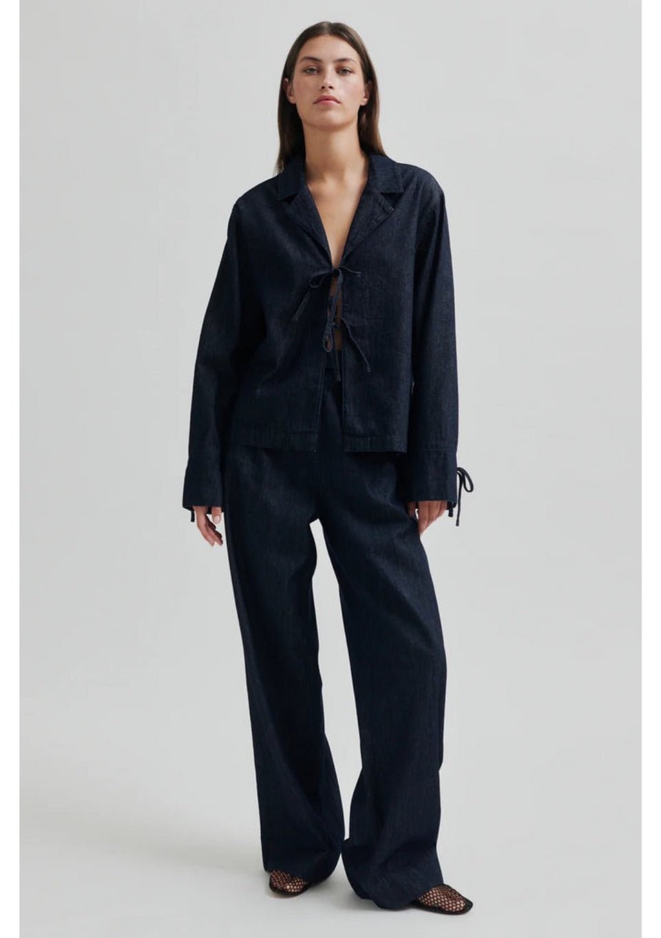 Second Female | Alluet Shirt | Dark Blue Denim | Palm Boutique