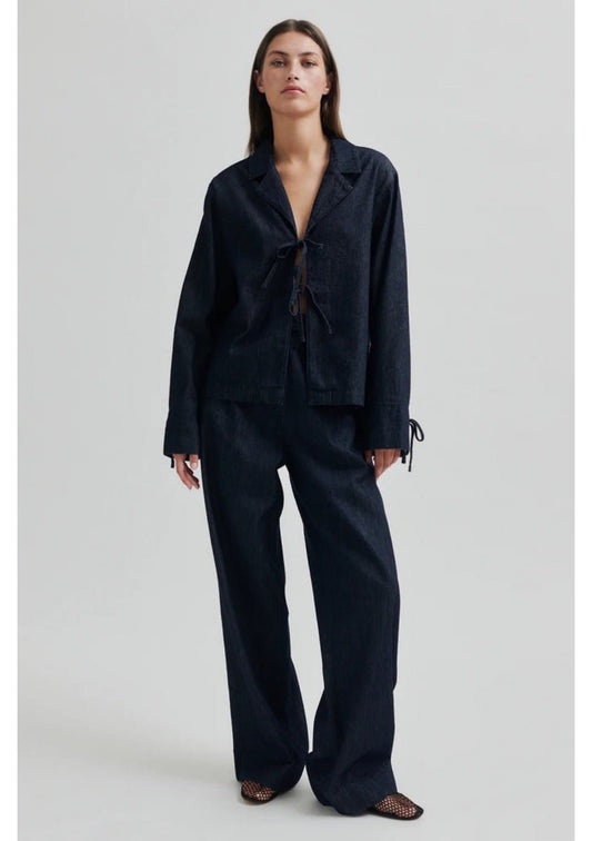 Second Female | Alluet Shirt | Dark Blue Denim | Palm Boutique