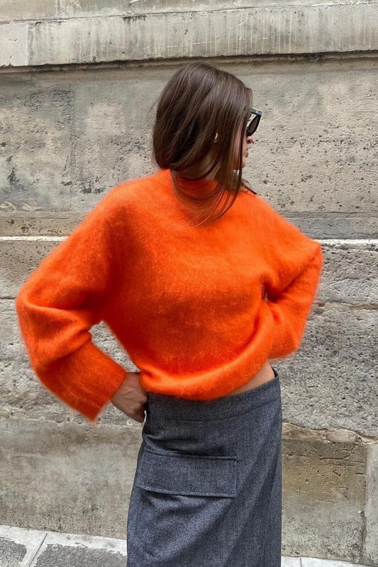 Second Female | Anneleen Knit O - Neck | Pureed Pumpkin | Palm Boutique