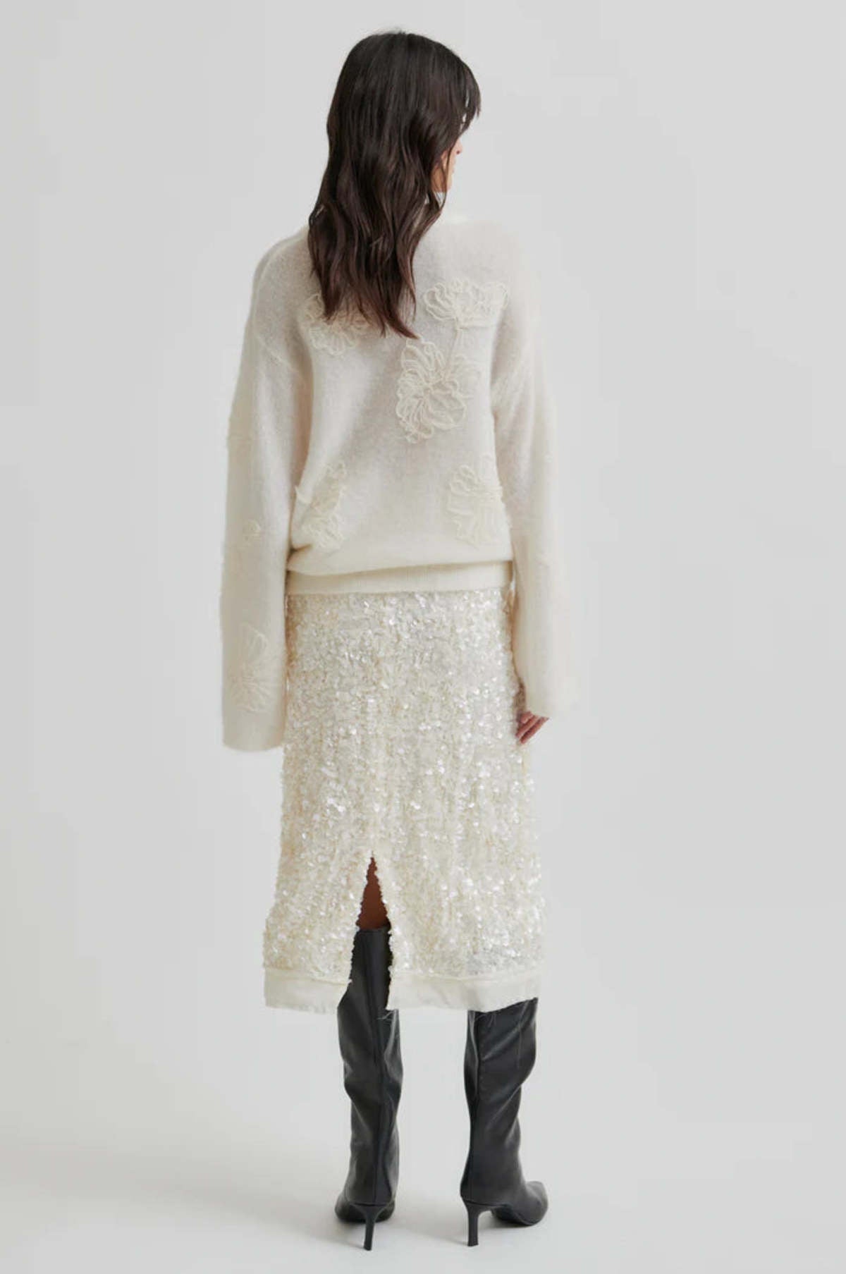 Second Female | BellaRose Knit O - Neck | Tofu | Palm Boutique