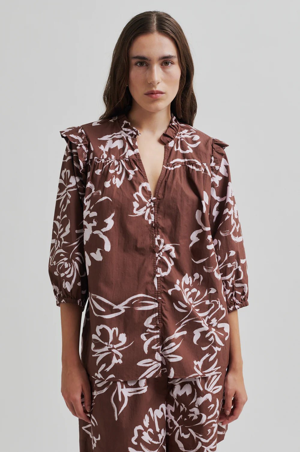 Second Female | Bloem Shirt | Cappucino | Palm Boutique