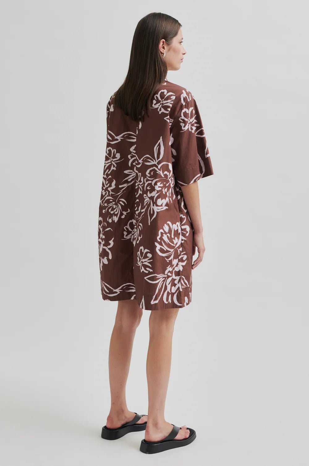Second Female | Bloem Tunic Dress | Cappucino | Palm Boutique