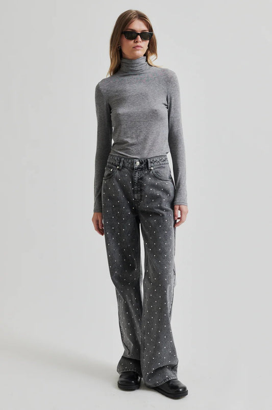 Second Female | Houghton Denim Jeans | Denim Grey | Palm Boutique