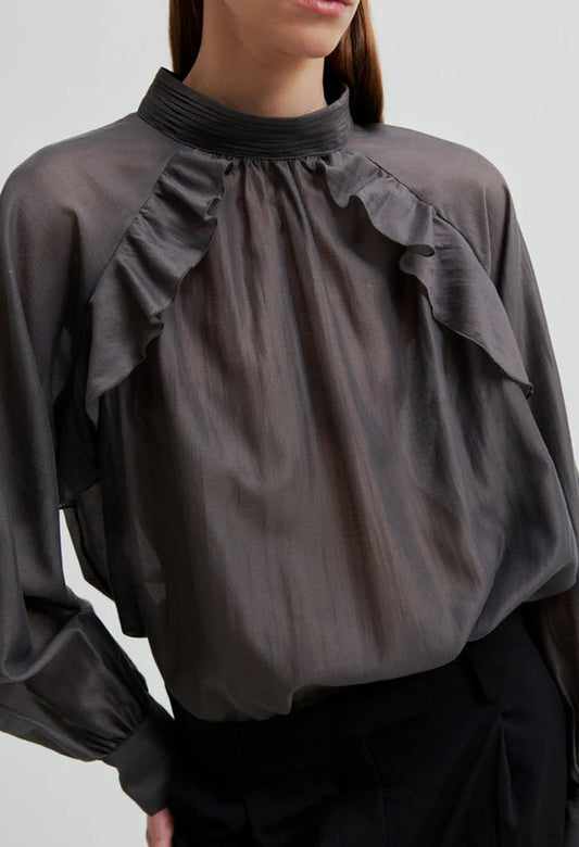 Second Female | Kannika Blouse | Beluga | Palm Boutique