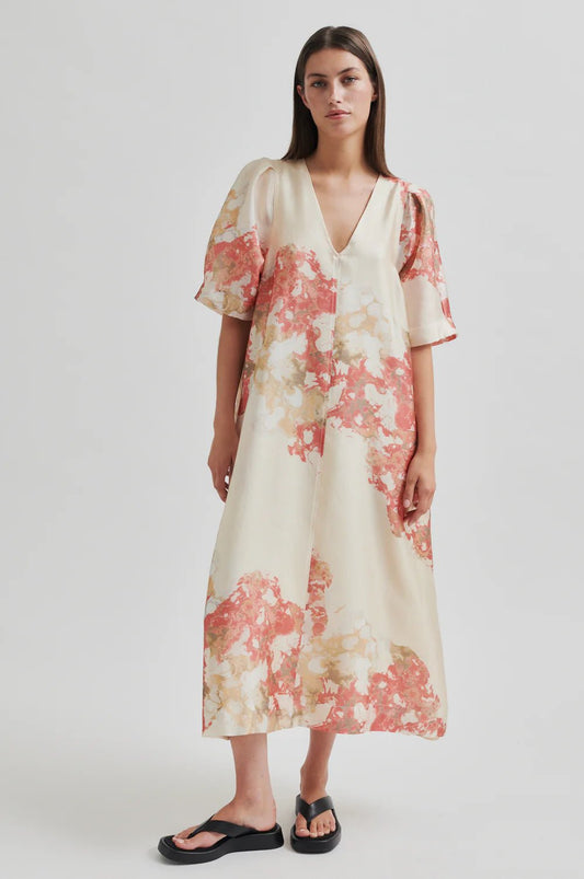 Second Female | Lugana Maxi Dress | Spiced Coral | Palm Boutique