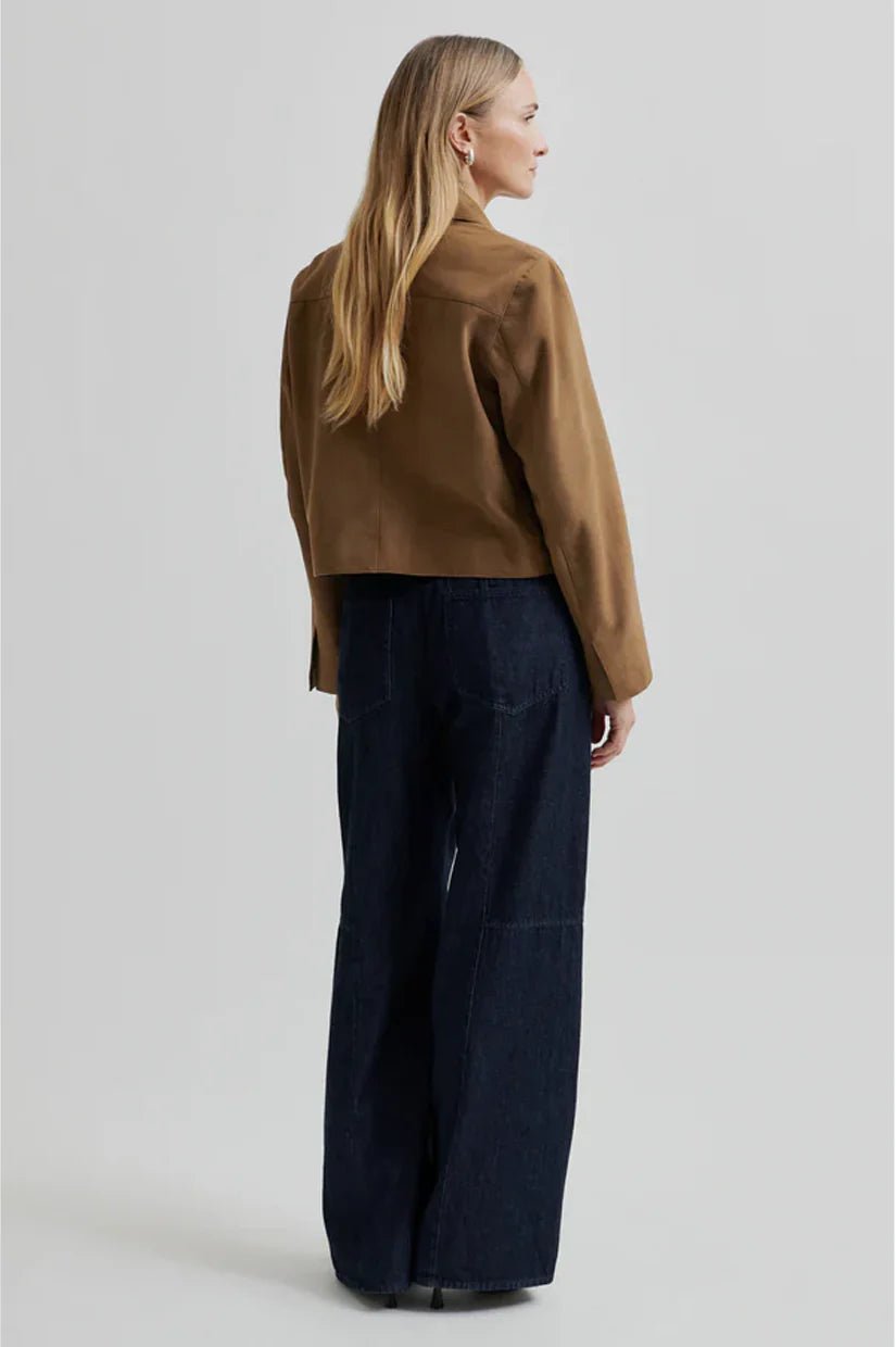 Second Female | Noomi Suede Jacket | Silver Mink | Palm Boutique
