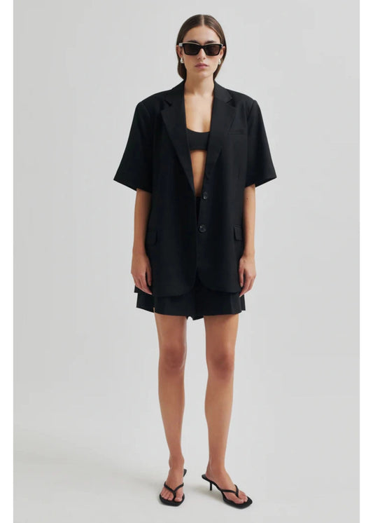 Second Female | Sharo SS Blazer | Black | Palm Boutique