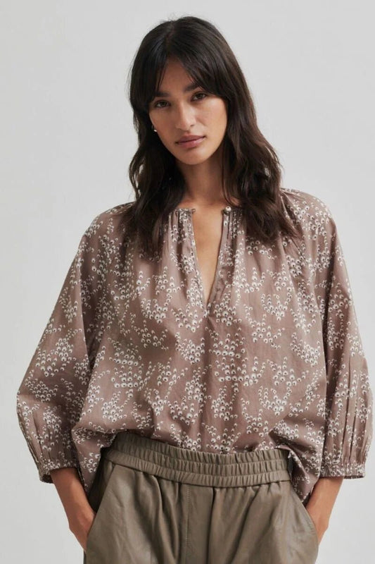 Second Female | Sierra Blouse | Fossil | Palm Boutique