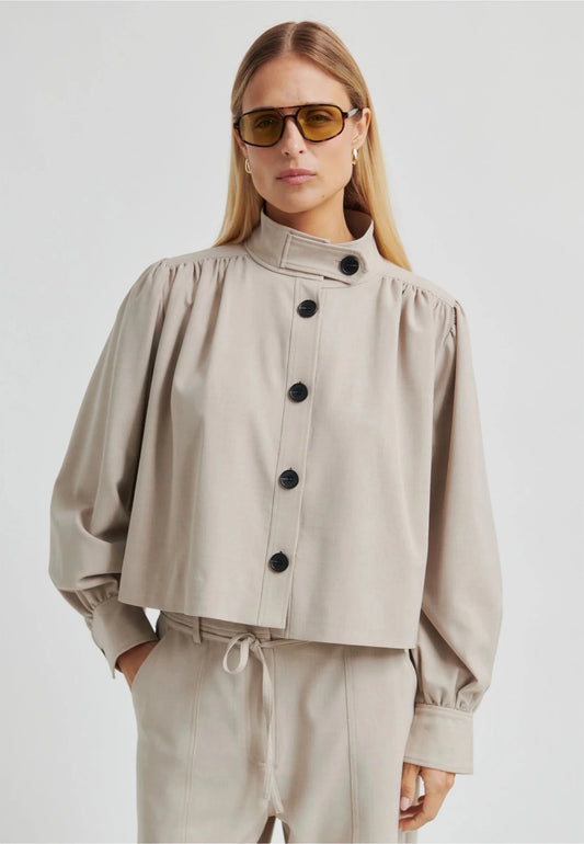 Second Female | Zoie Jacket | Light Beige Melange | Palm Boutique