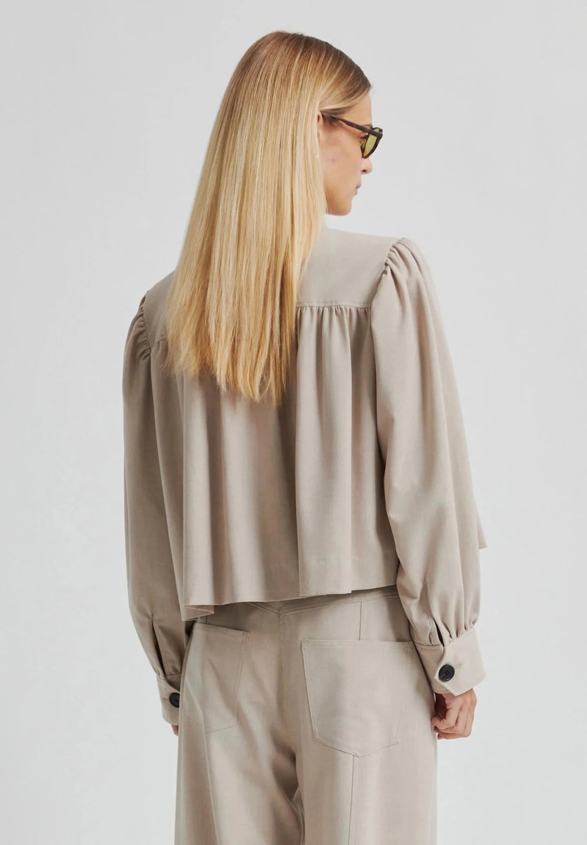 Second Female | Zoie Jacket | Light Beige Melange | Palm Boutique