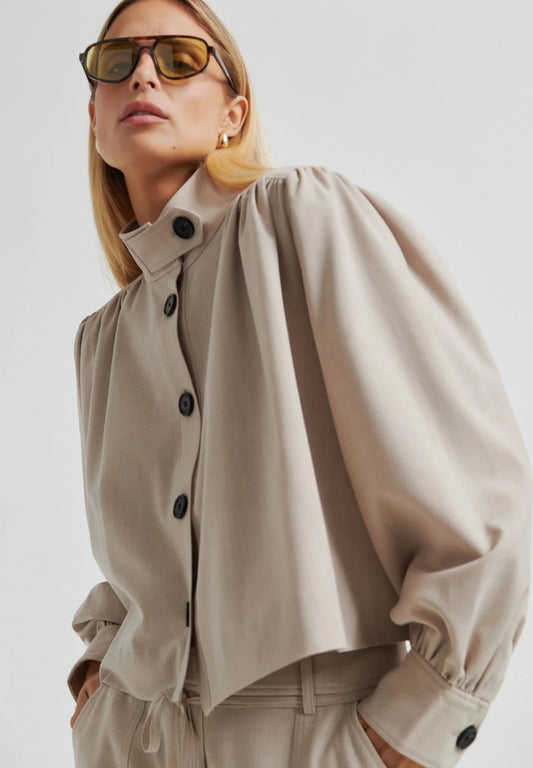 Second Female | Zoie Jacket | Light Beige Melange | Palm Boutique