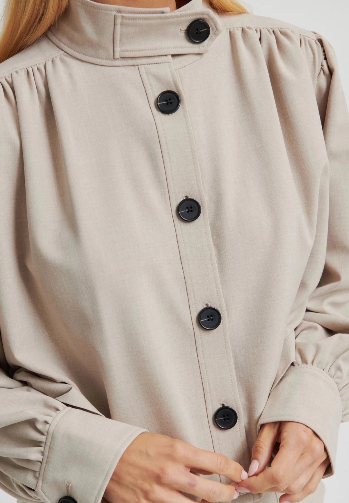 Second Female | Zoie Jacket | Light Beige Melange | Palm Boutique