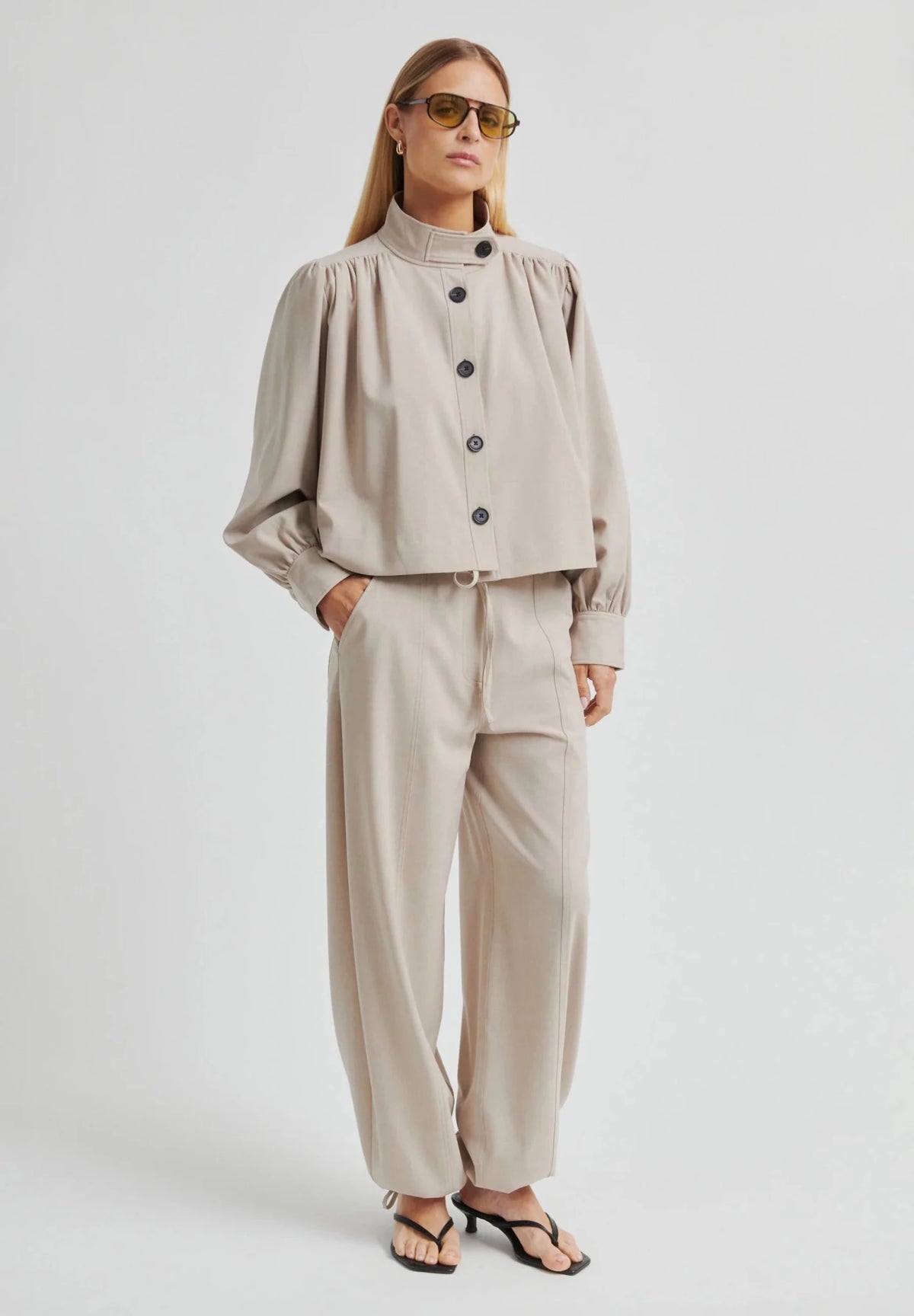 Second Female | Zoie Jacket | Light Beige Melange | Palm Boutique