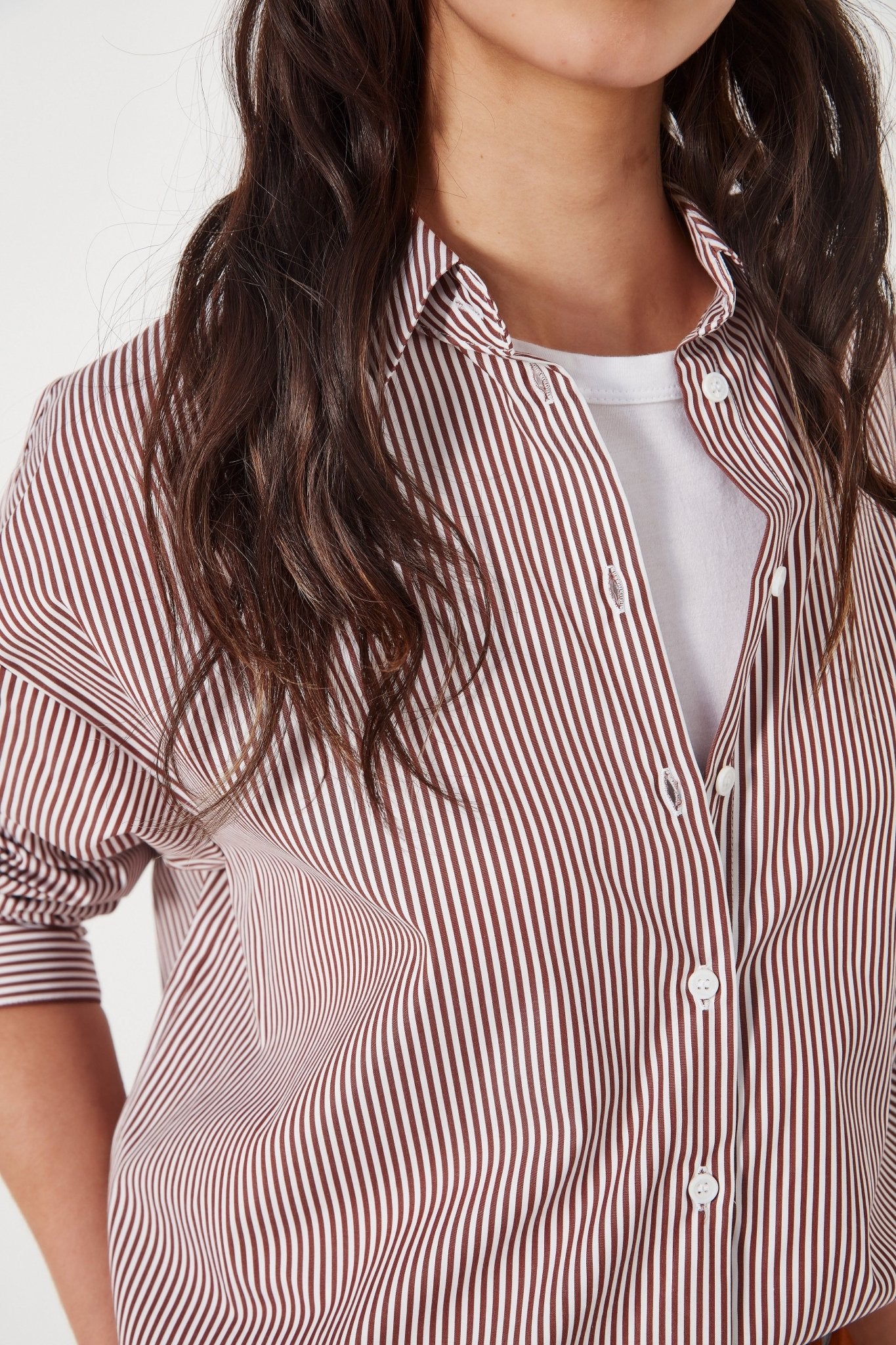 Shjark | Baildon Shirt | Burnt Sienna Stripe | Palm Boutique