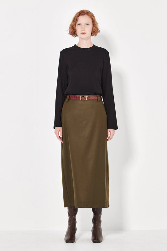 Shjark | The Wool Palermo Skirt | Forest | Palm Boutique