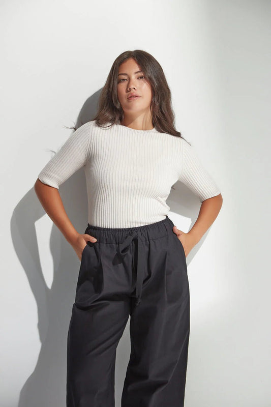 Standard Issue | Balance Rib T-Shirt | Chalk | Palm Boutique