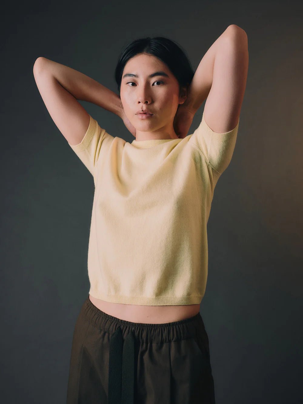 Standard Issue | Cashmere Tee | Butter | Palm Boutique