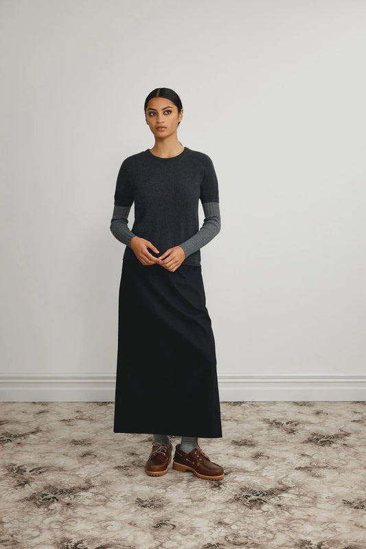 Standard Issue | Cashmere Tee | Carbon | Palm Boutique