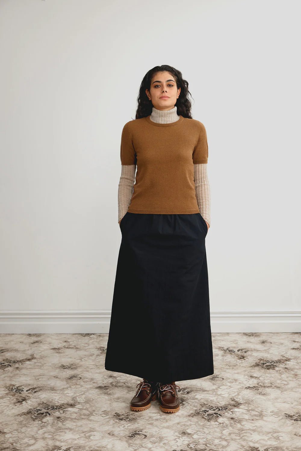 Standard Issue | Cashmere Tee | Chestnut | Palm Boutique