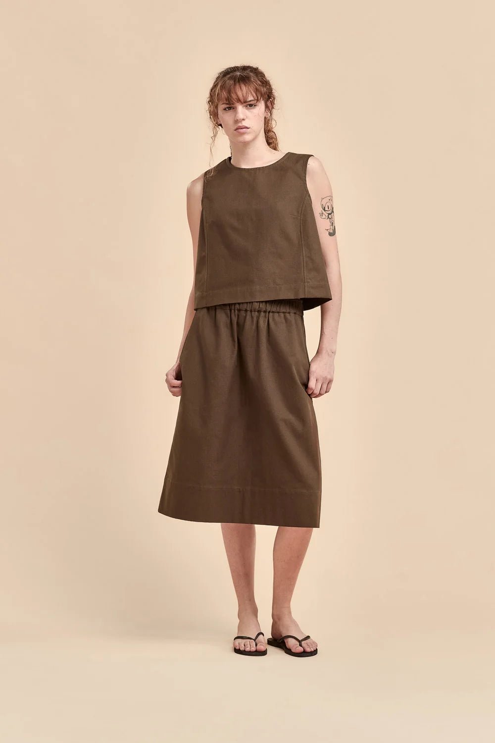 Standard Issue | Cotton Broadcloth Shell | Nori | Palm Boutique