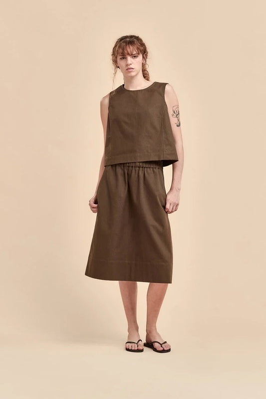 Standard Issue | Cotton Broadcloth Shell | Nori | Palm Boutique