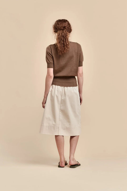 Standard Issue | Merino High Rib T-Shirt | Truffle | Palm Boutique