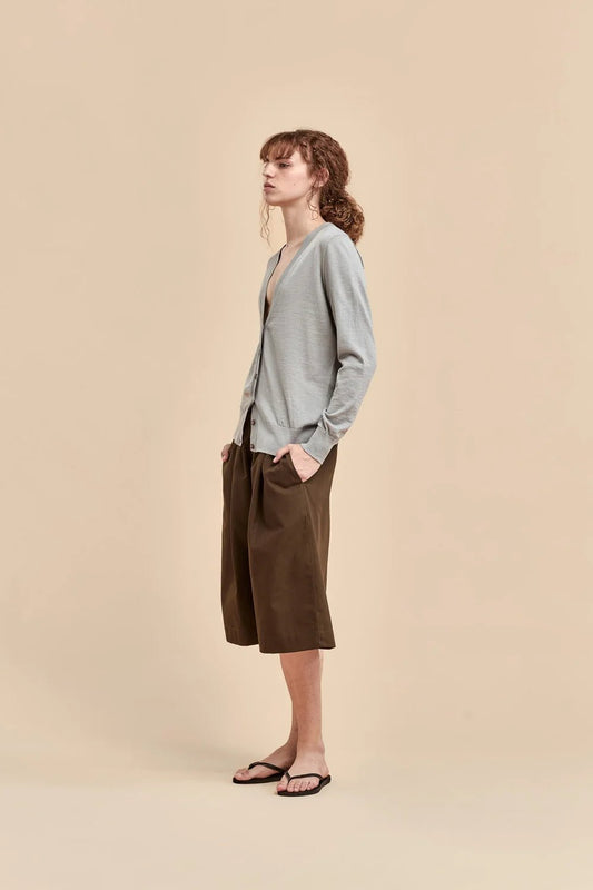 Standard Issue | Merino Long V Cardigan | Tin | Palm Boutique