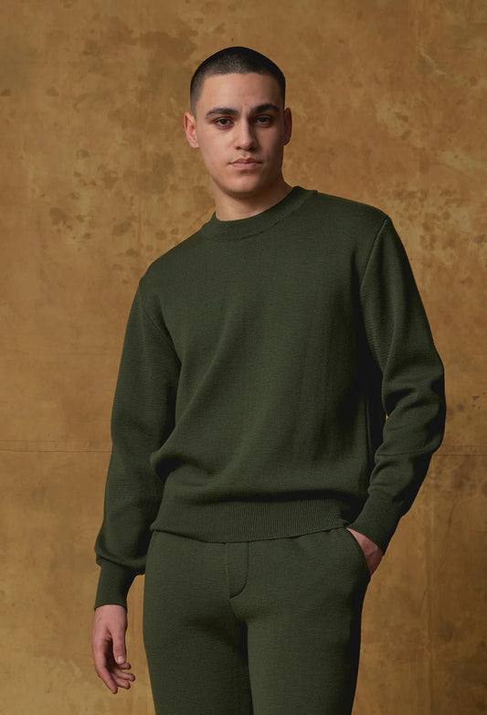 Standard Issue | Merino Milano Crew | Loden | Palm Boutique