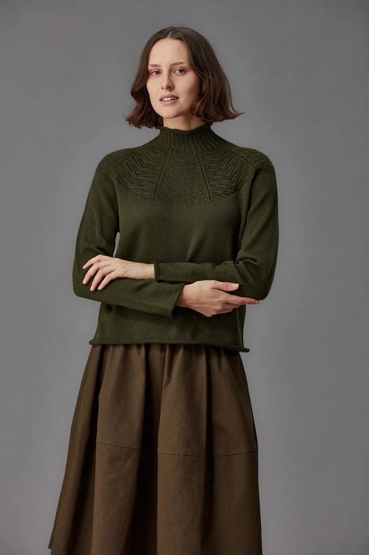 Standard Issue | Merino Mock Neck Sweater | Smudge | Palm Boutique