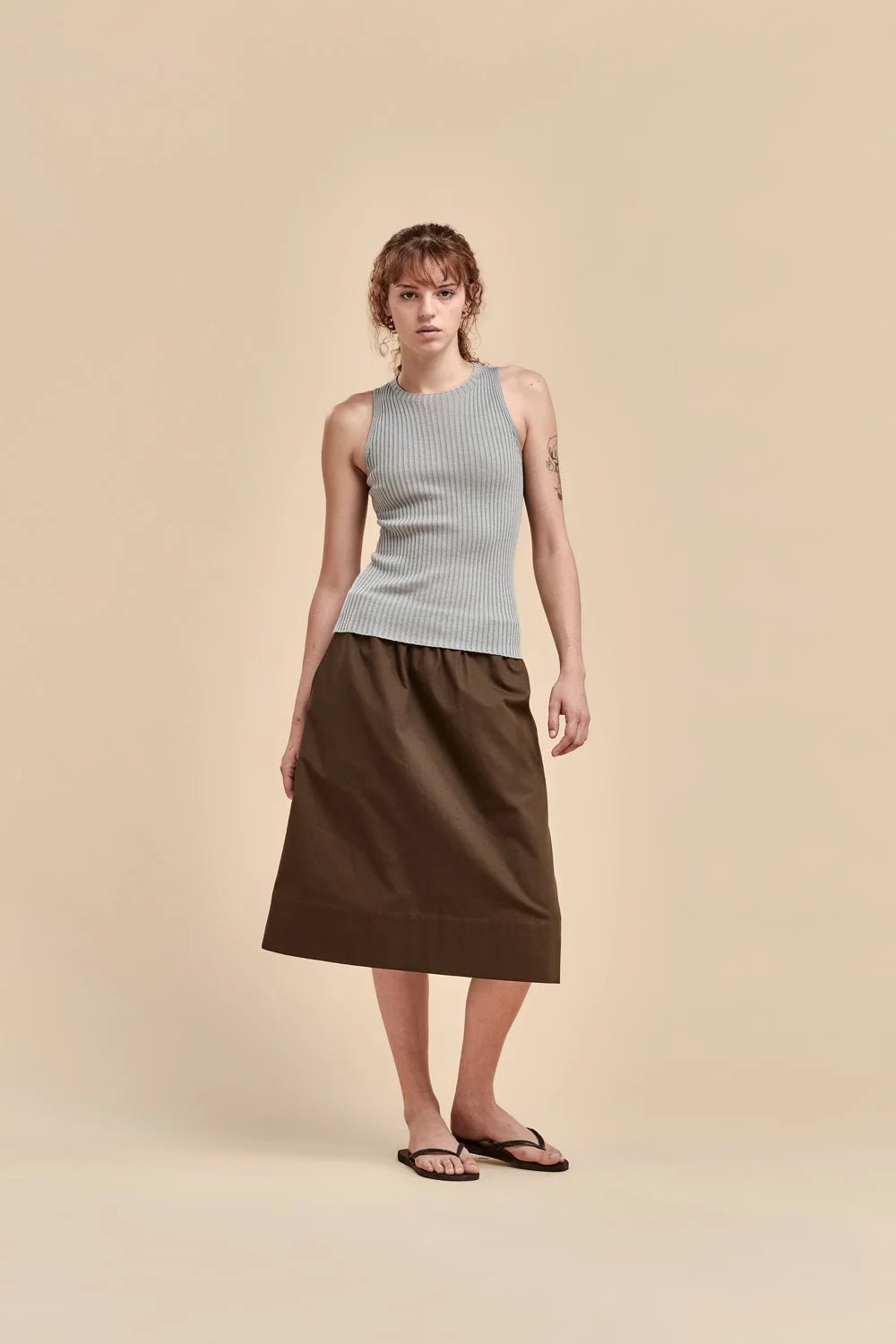 Standard Issue | Merino Rib Crew Tank | Tin | Palm Boutique