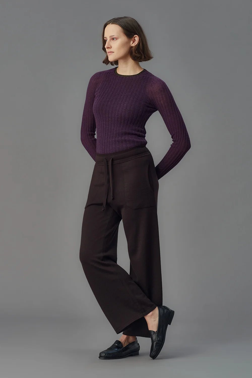 Standard Issue | Merino Tulle Crew | Mystic | Palm Boutique