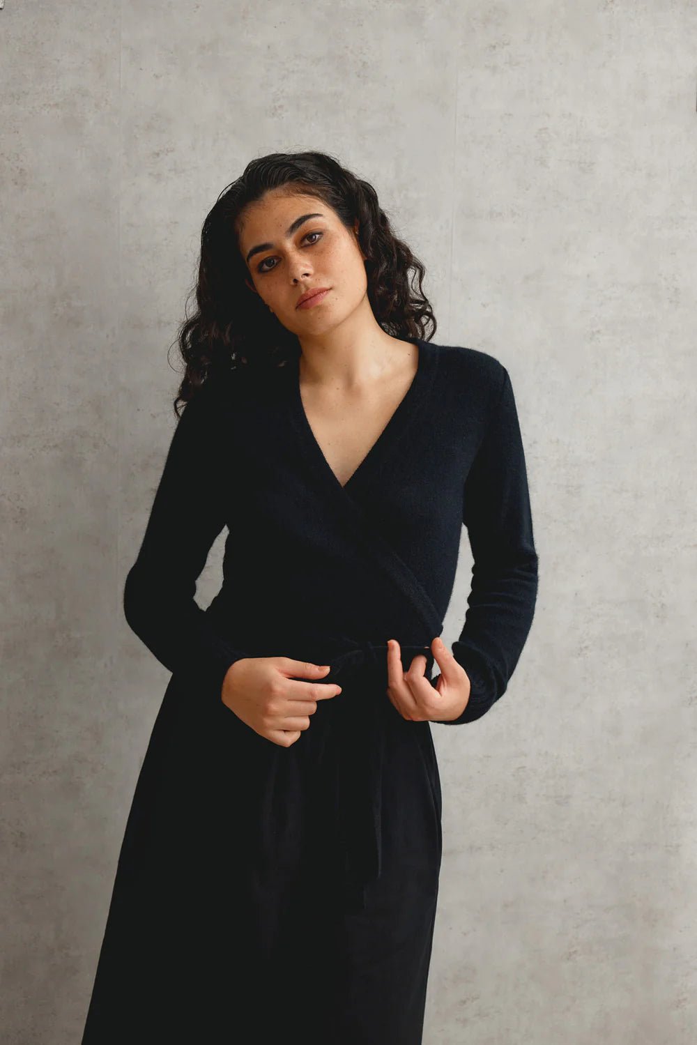 Standard Issue | Okewa Wrap Cardigan | Black | Palm Boutique