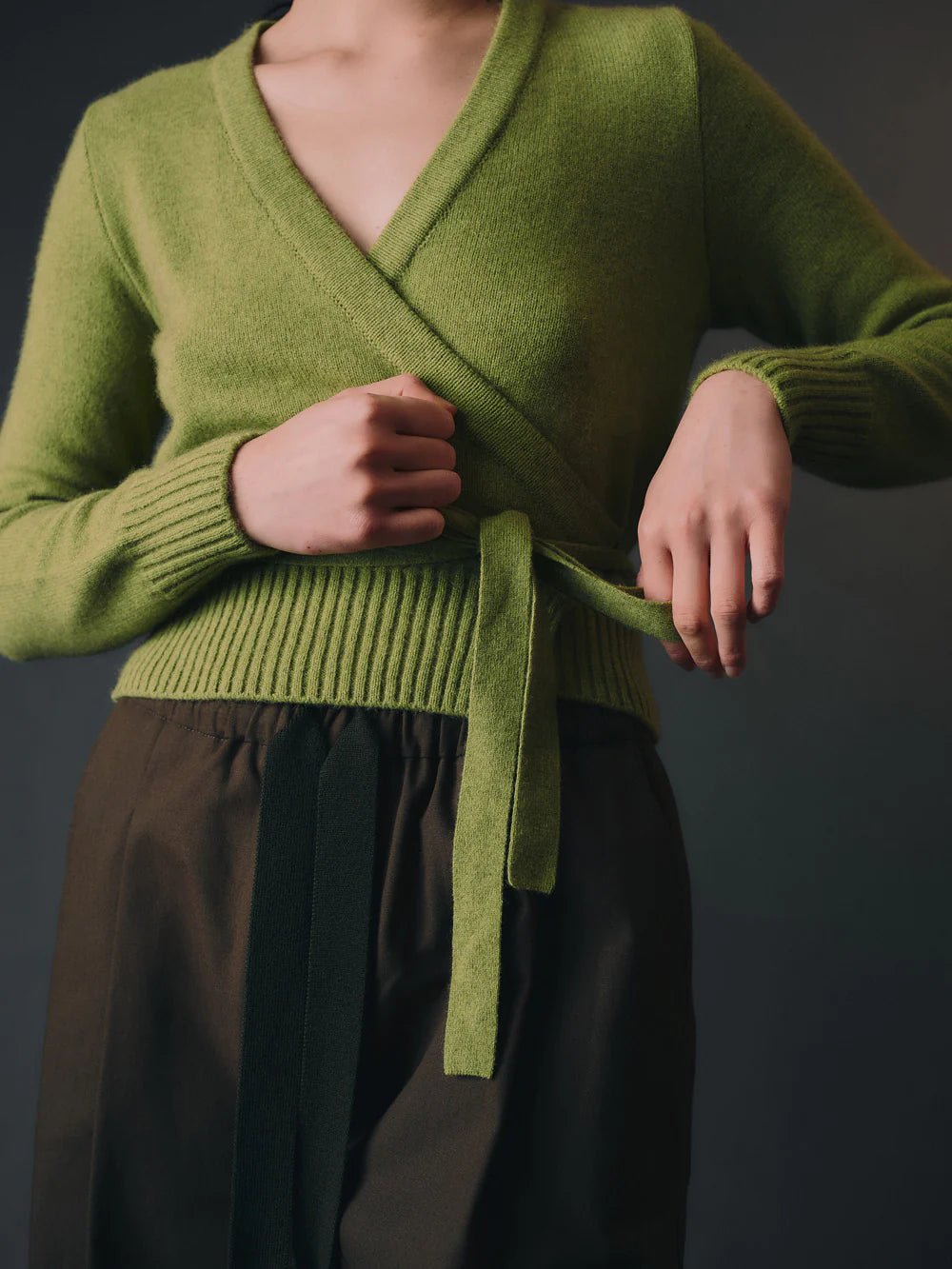 Standard Issue | Okewa Wrap Cardigan | Herb | Palm Boutique