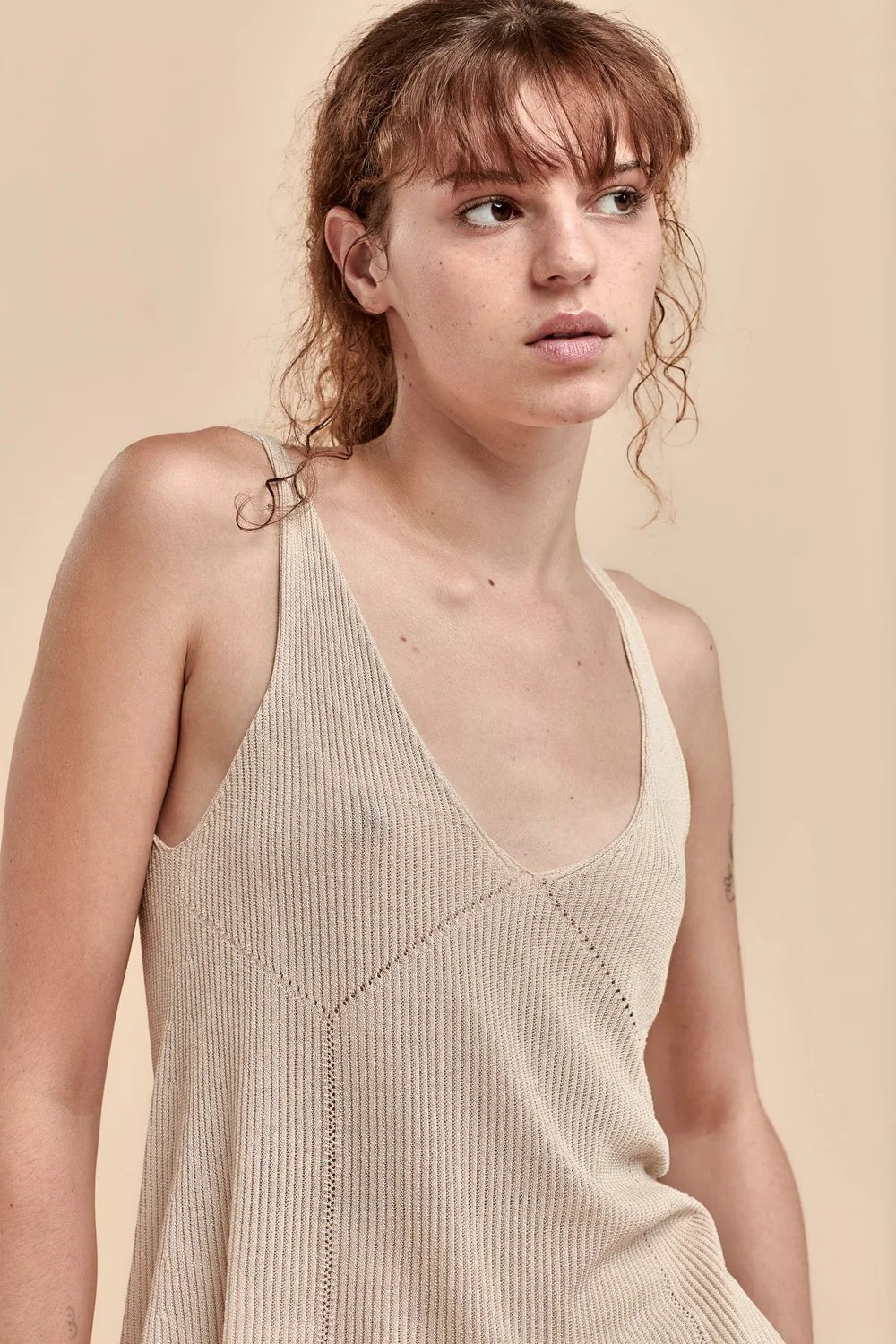 Standard Issue | Seta Rib Camisole | Oat | Palm Boutique